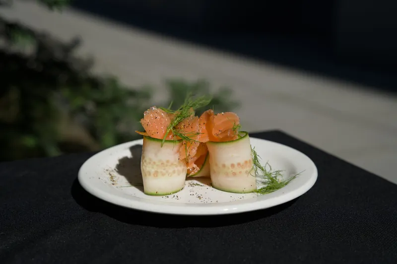 Roulés de saumon fumé